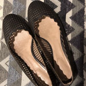 Chloe Scalloped Edge Laser-cut Ballet Flats